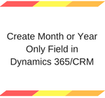 Create Month or Year Only Field in Dynamics 365