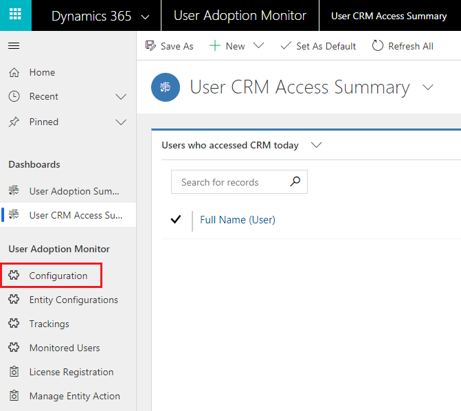 Setting up the Global defaults for User Adoption Monitor - Microsoft ...