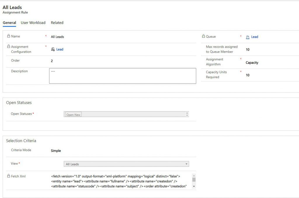 round robin lead assignment dynamics 365