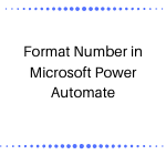 Format Number in Microsoft Power Automate