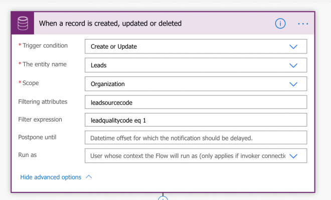 Power Automate Trigger Conditions