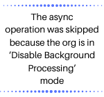 Disable Background Processing