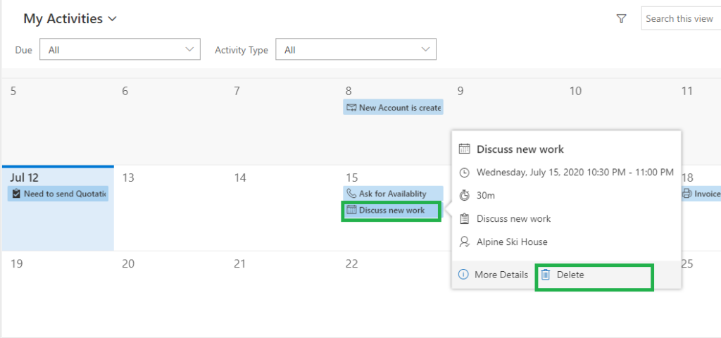 Create, View, Find and Manage records easily using Enhanced Calendar ...