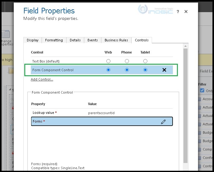 Form Component Control 