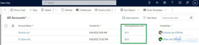 Record Ownership Across Business Units Preview Microsoft Dynamics