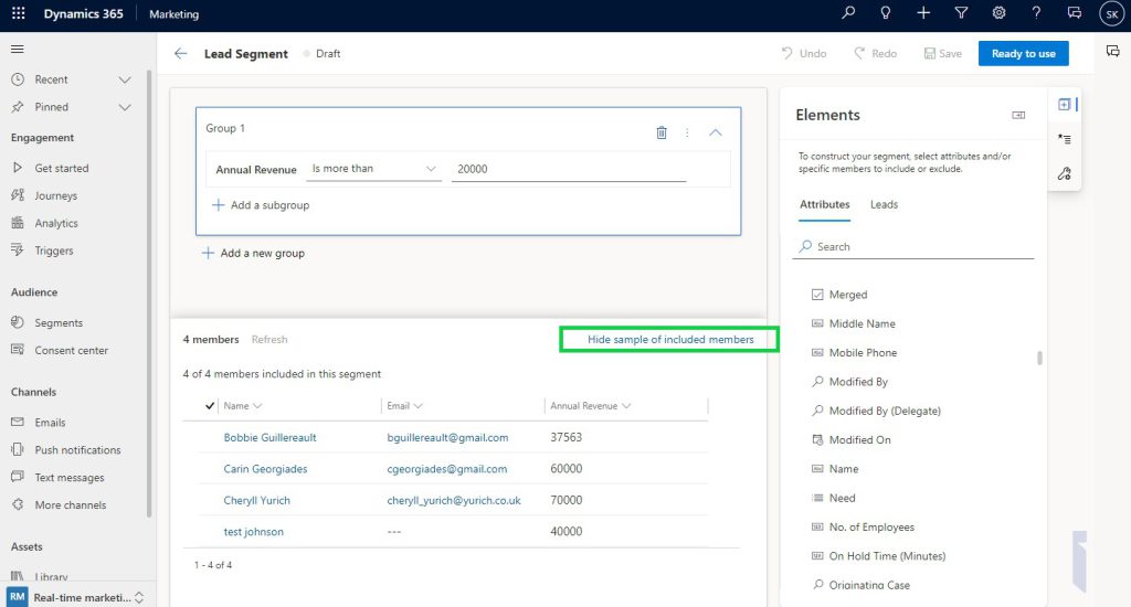 Segmentation In Real Time Marketing Within Microsoft Dynamics 365 Marketing Microsoft Dynamics 0273