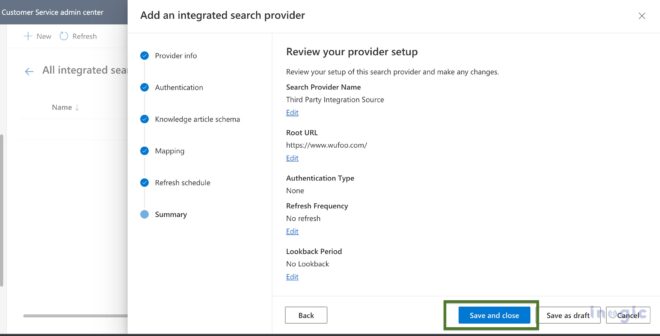 Enable And Use The Integrated Search Providers As Filters For Knowledge 