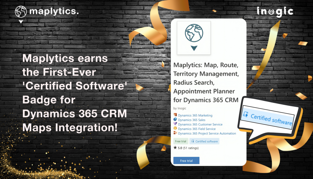 Maplytics earns the First-Ever ‘Certified Software’ Badge for Dynamics ...