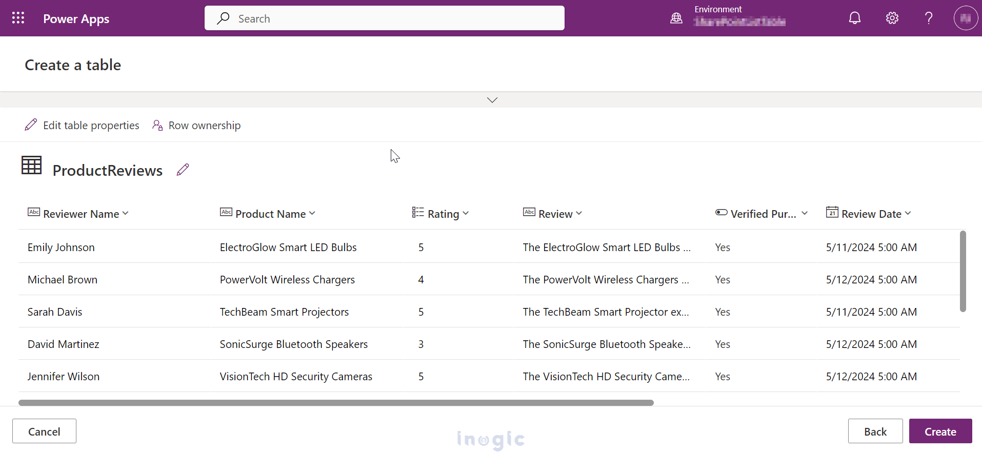 Create a table in Dynamics CRM from the SharePoint List 