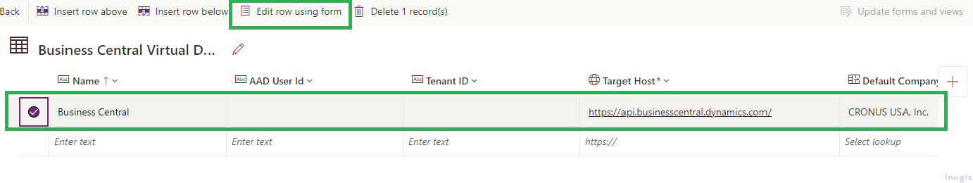 Integrate Business Central with Microsoft Dataverse using Virtual Table