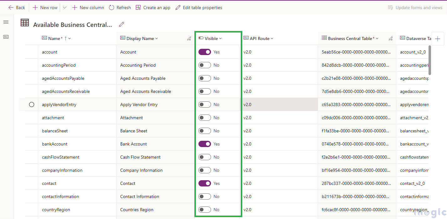 Integrate Business Central with Microsoft Dataverse using Virtual Table