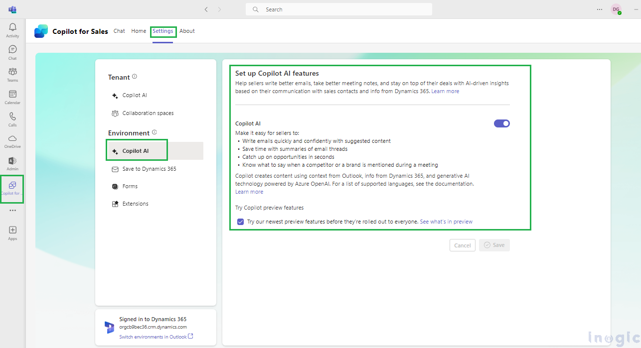 Copilot AI Summaries for Dynamics 365 CRM records