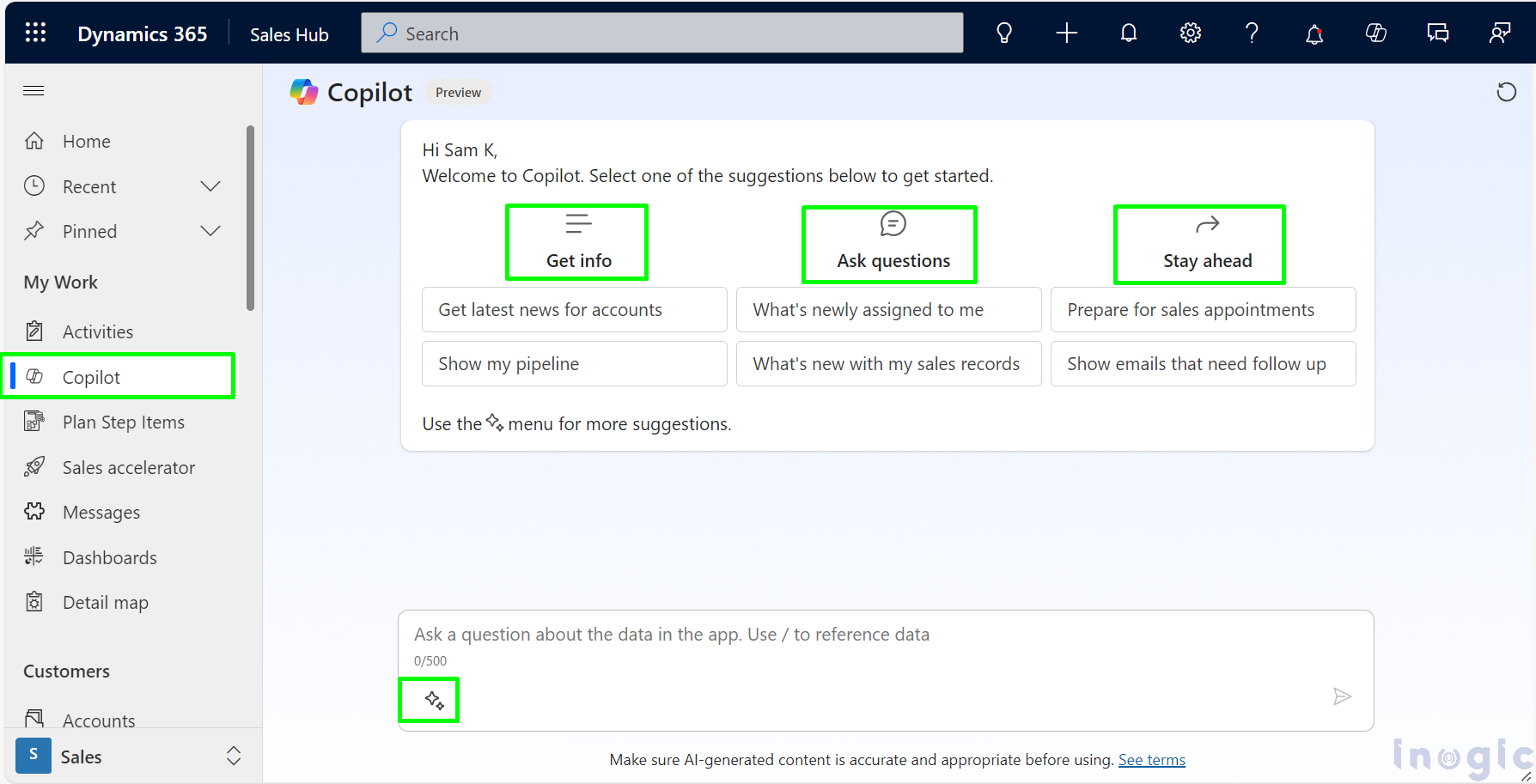 Copilot for Extracting Answers from SharePoint Sales Documents