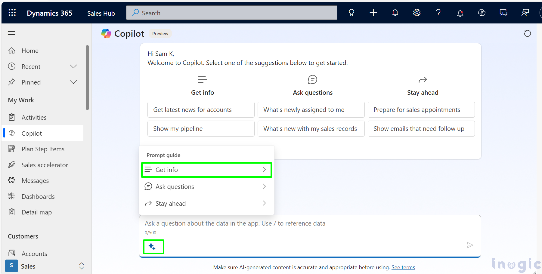 Copilot for Extracting Answers from SharePoint Sales Documents 