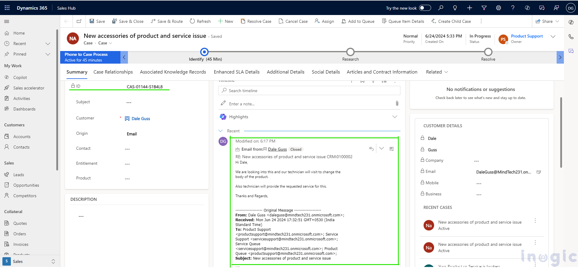 Create multiple cases from an email sent to multiple mailboxes within PowerApps 