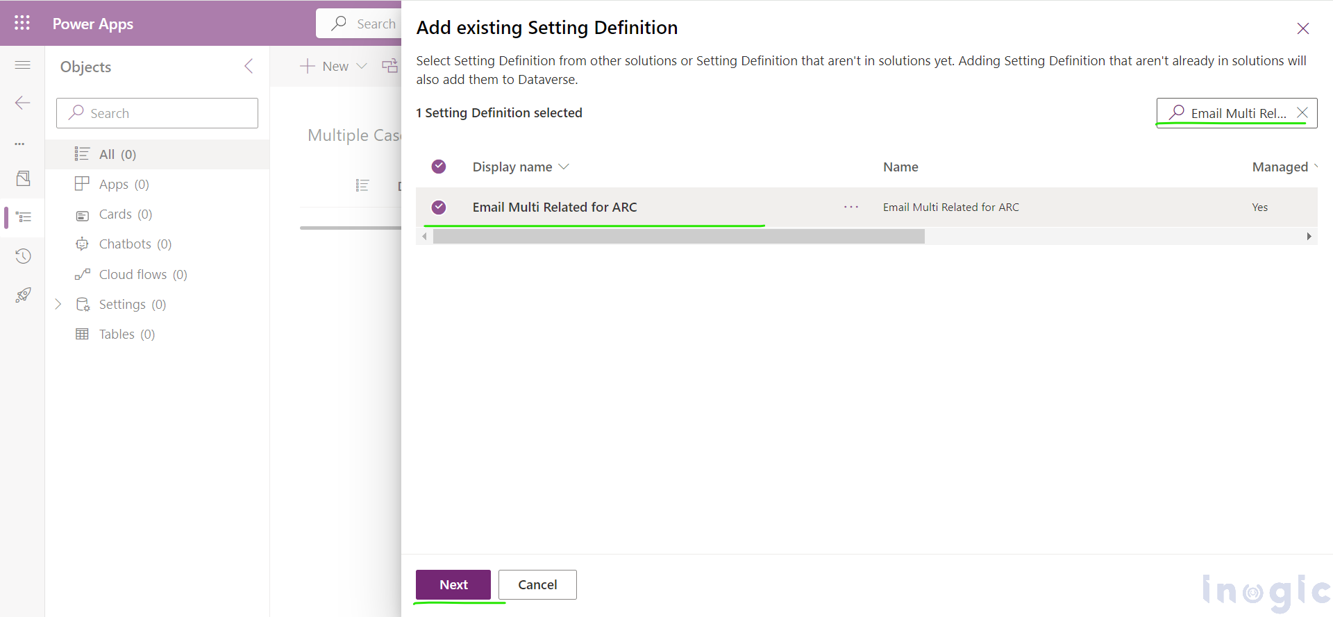 Create multiple cases from an email sent to multiple mailboxes within PowerApps 