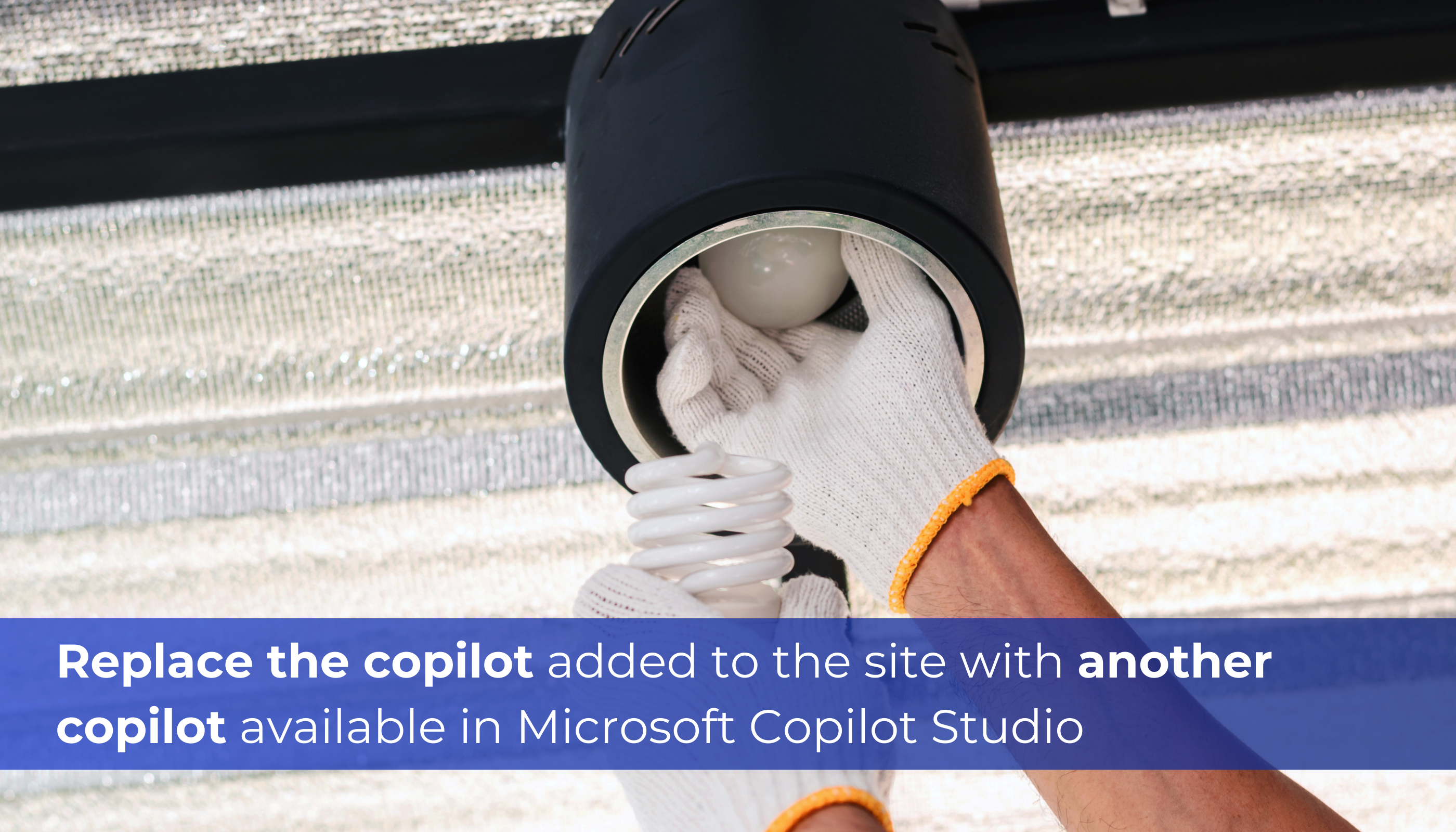 Replace the copilot added to the site with another copilot available in Microsoft Copilot Studio