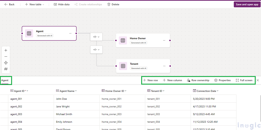 Visualizing Data Models with Copilot in an ERD View