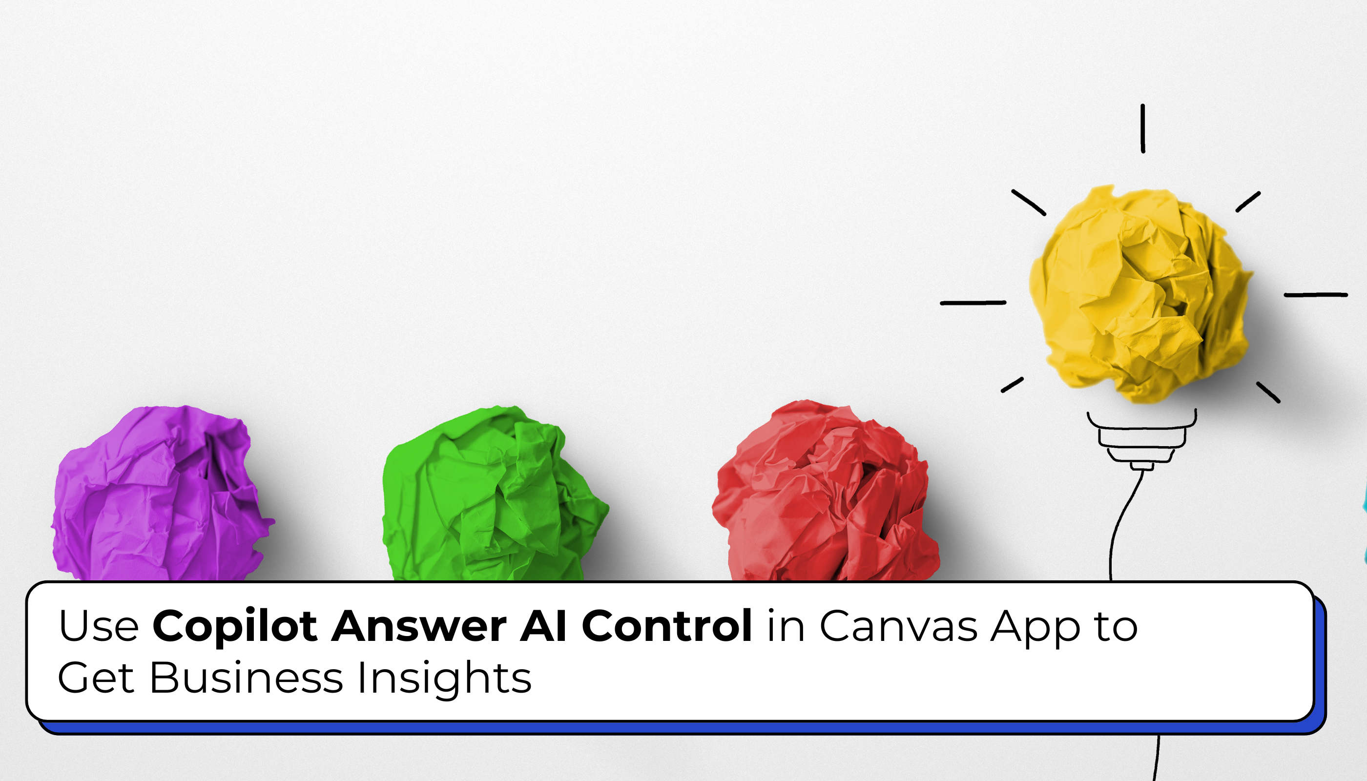 Copilot Answer AI control in Canvas App