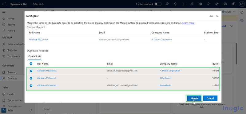 Duplicate Dynamics 365 CRM Data