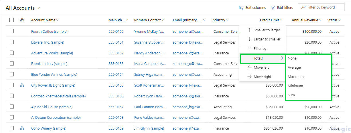 Enhanced Grouping and Aggregation Features in Microsoft Dynamics 365 CRM for Views and Subgrids