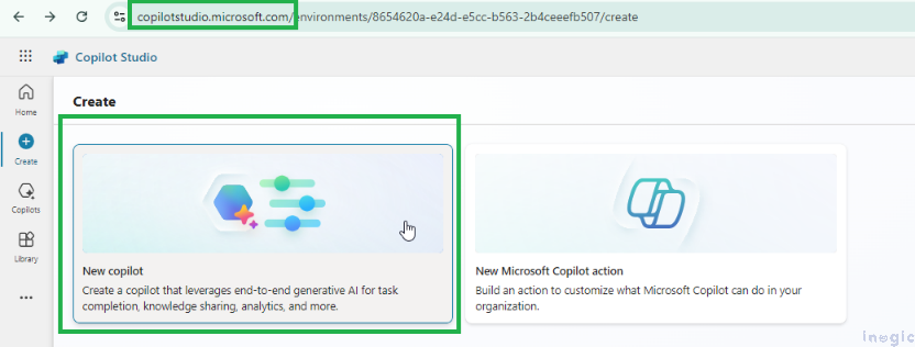 Configuring copilot by using different end user authentication for actions 