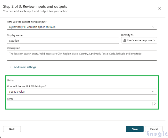 Configuring copilot by using different end user authentication for actions 