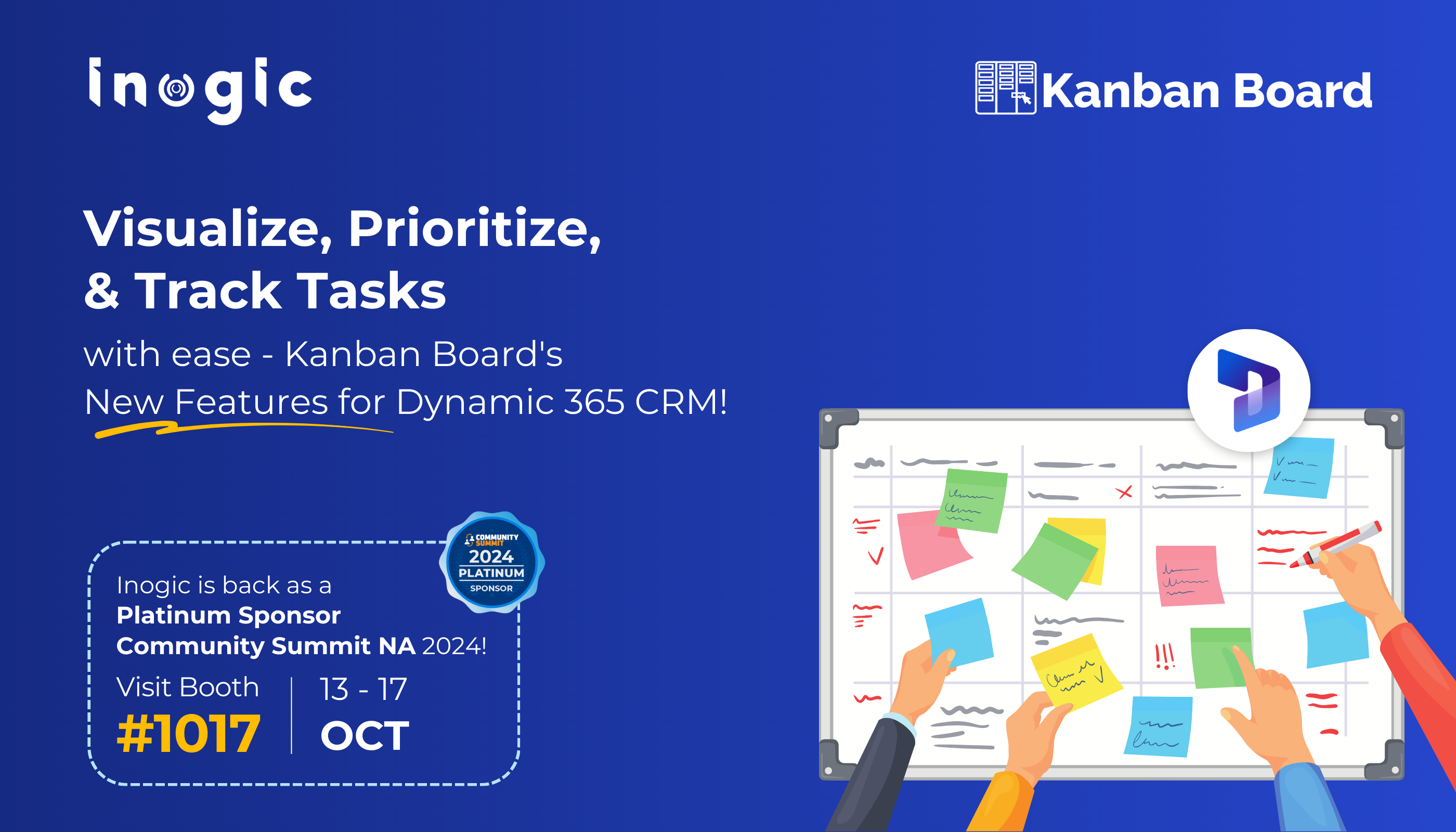 Visualize, Prioritize, and Track Tasks with ease – Kanban Board’s New Features for Dynamic 365 CRM!