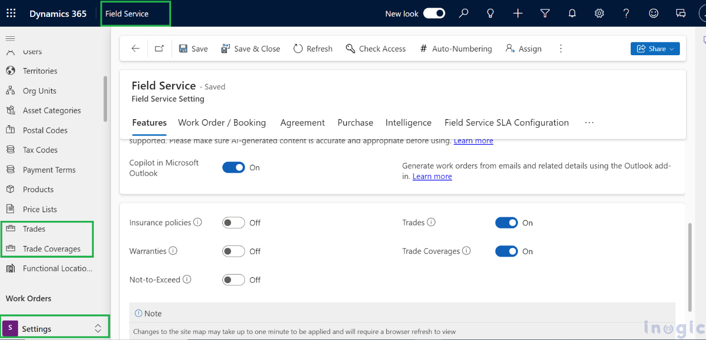 Trades and Trade Coverages in Dynamics 365 