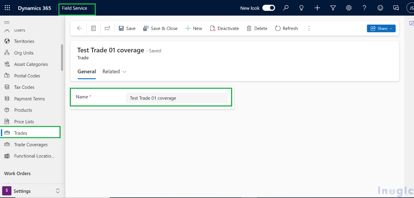 Trades and Trade Coverages in Dynamics 365 