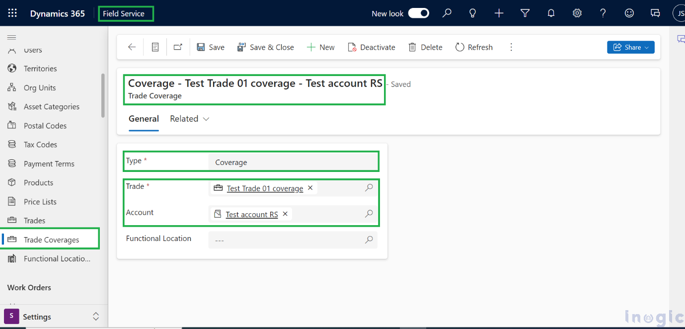 Trades and Trade Coverages in Dynamics 365 