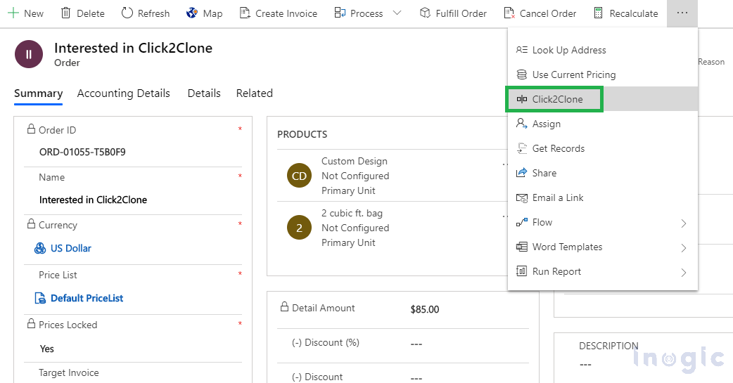 Clone Records in Microsoft Dynamics 365 CRM