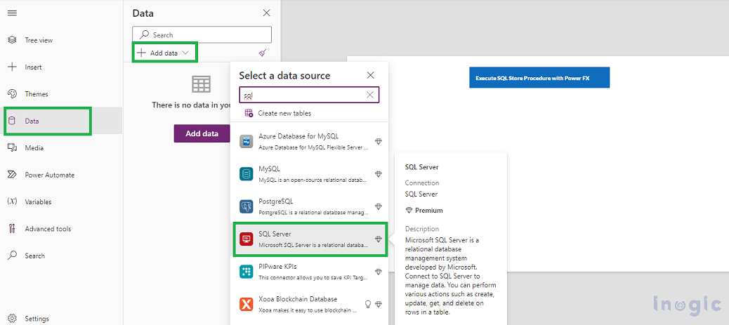 Executing SQL Server stored procedures with Power FX in Power Apps