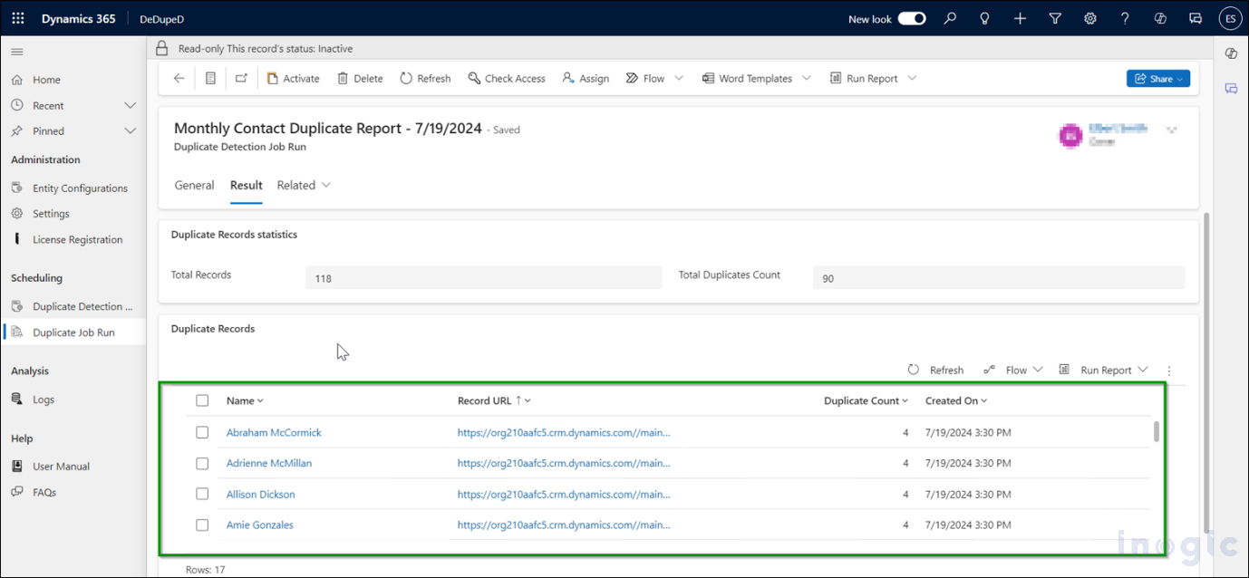 Detect and Merge Dynamics 365 CRM Duplicate Records