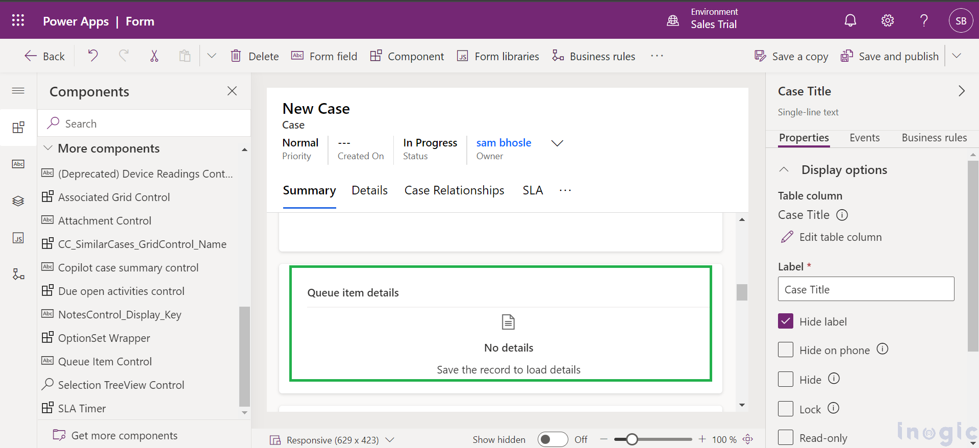 New Queue Items Control in Dynamics 365 Customer Service