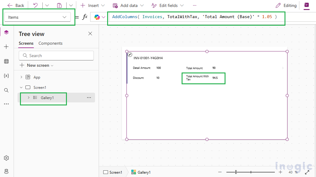 Creating Custom Data Views in Canvas Apps with Power Fx Functions