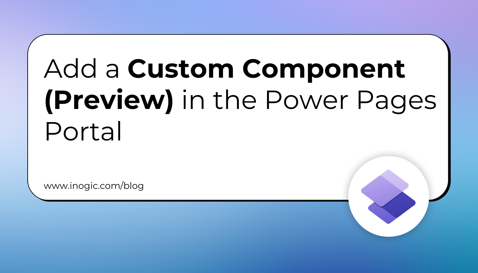 Custom Component in Power Pages Portal