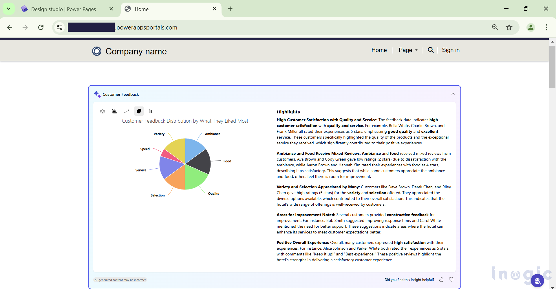 AI Summary for Enhanced Data Visualizations in Power Pages