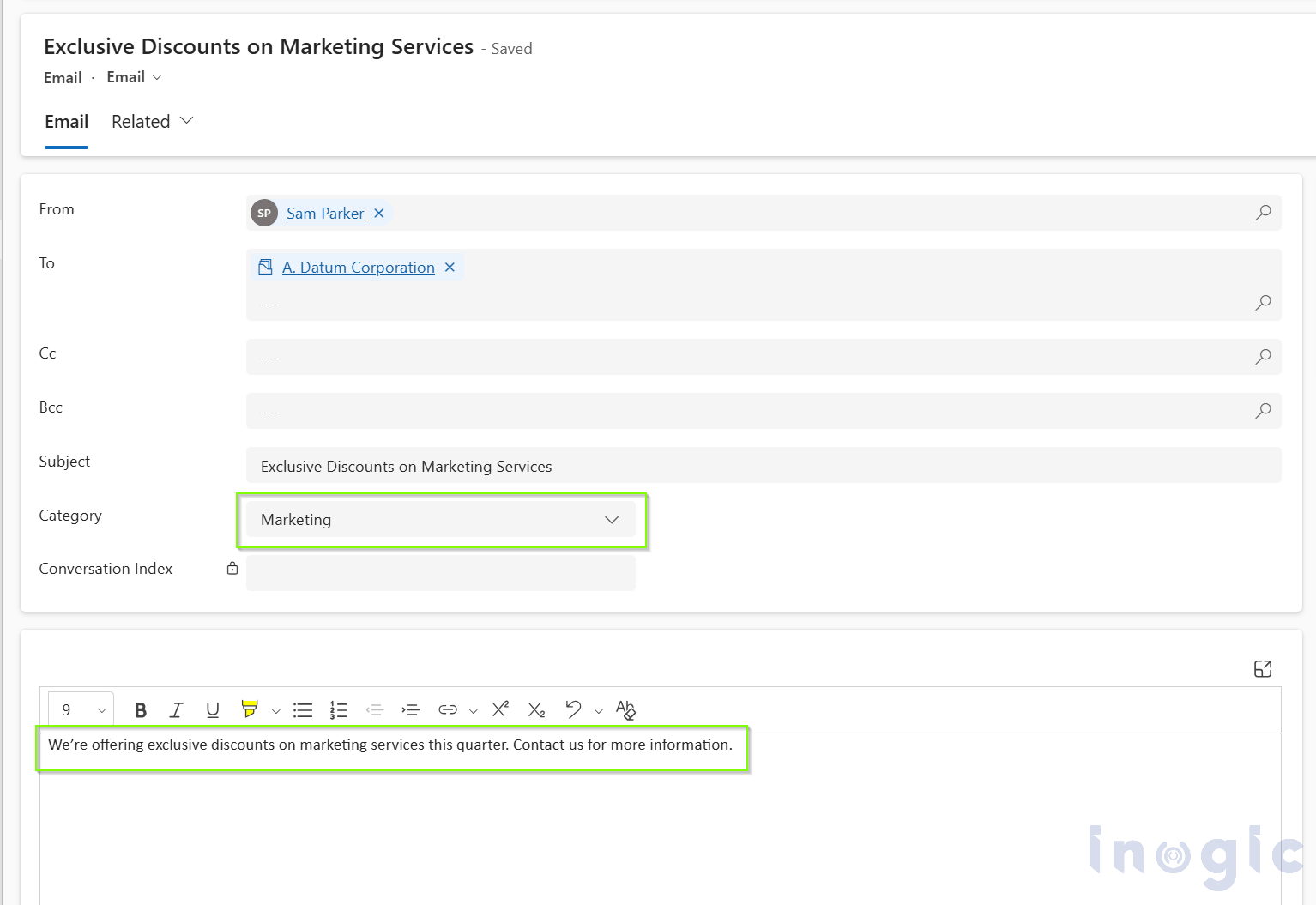 AIClassify in Dynamics 365 CRM