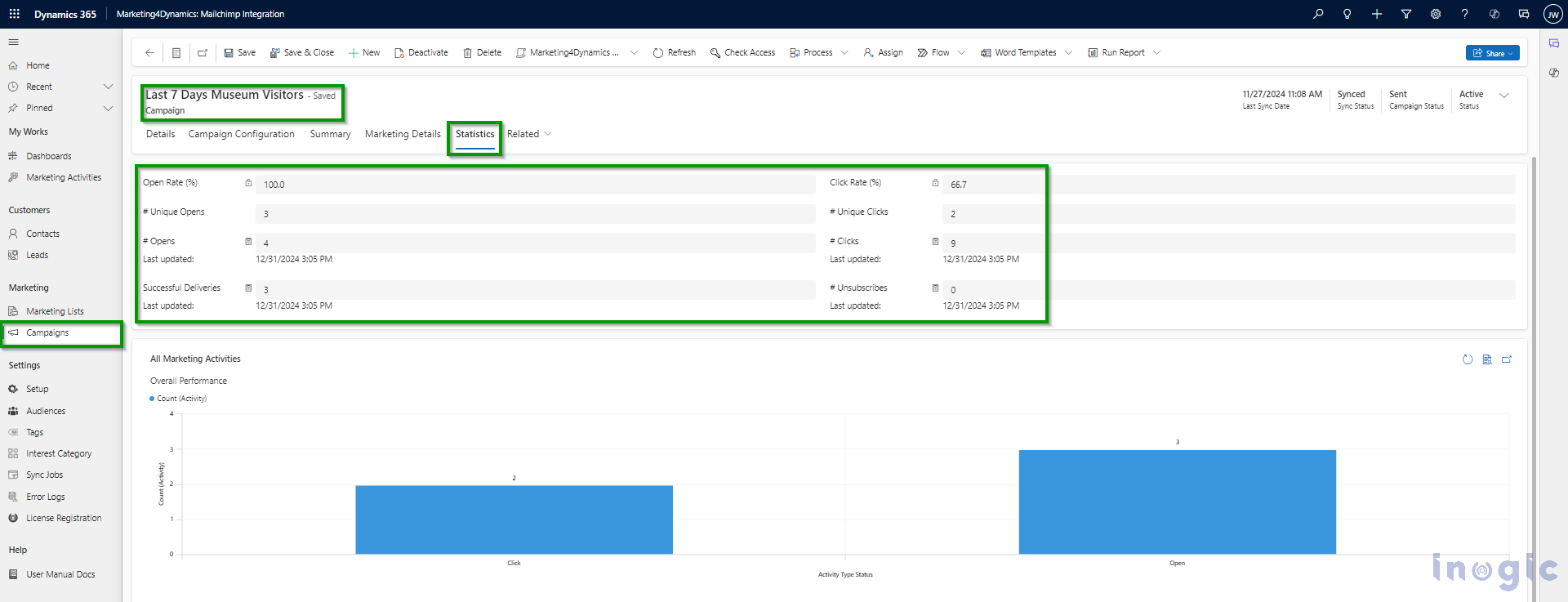 Track Marketing Campaigns in Dynamics 365 CRM and Mailchimp