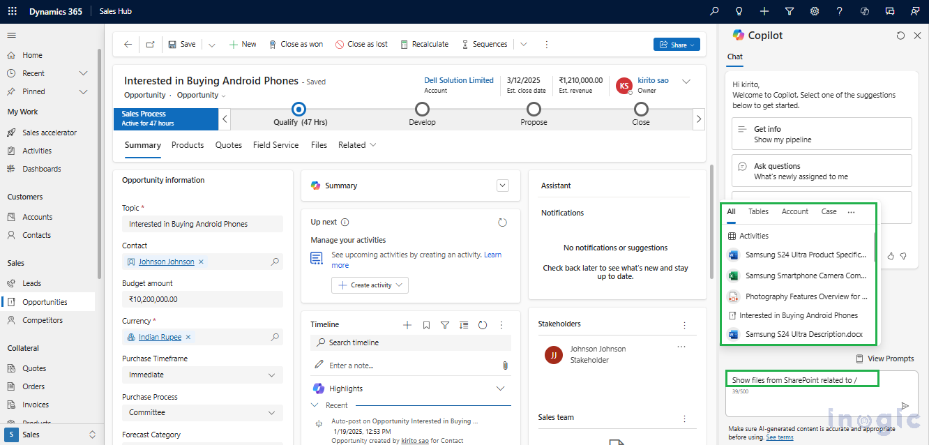 Dynamics 365 Copilot