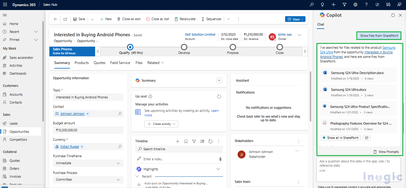 Dynamics 365 Copilot