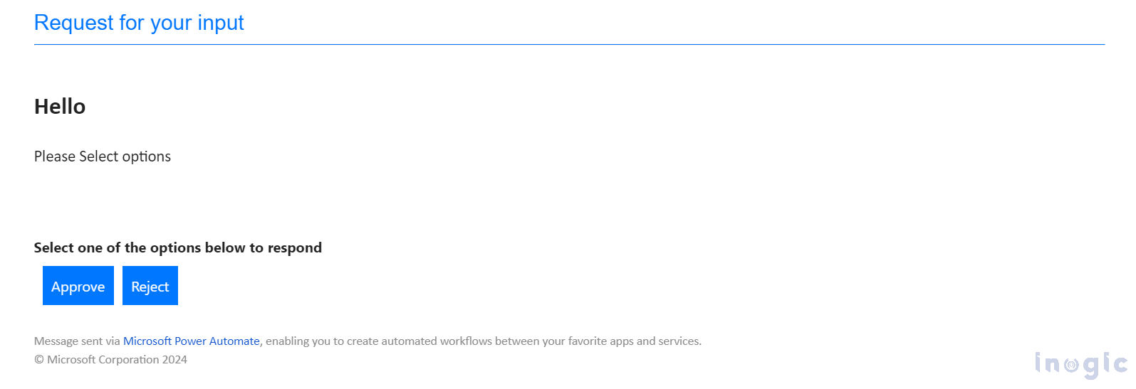 Send Email with Options for the Approval Process using Power Automate