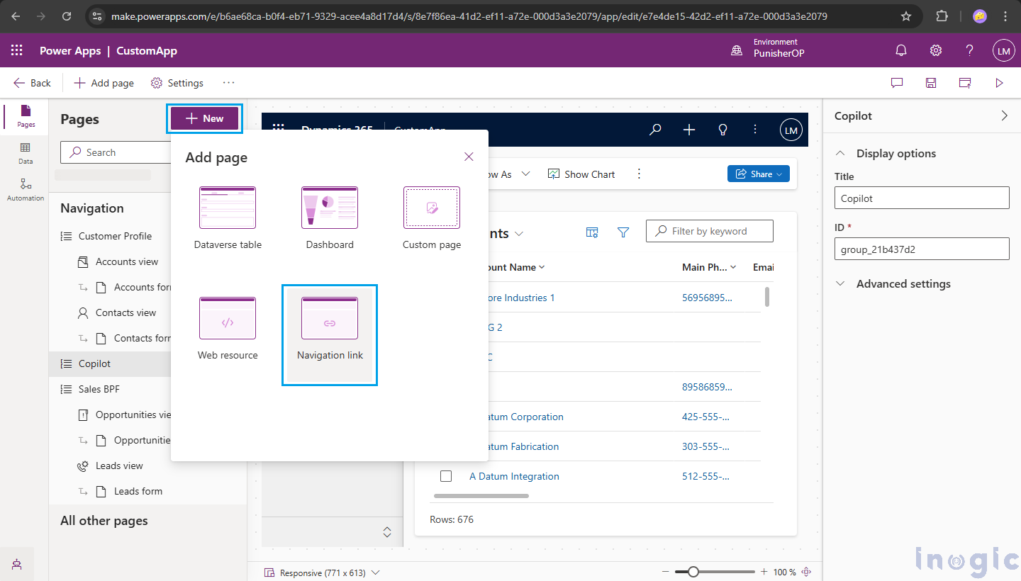 How To Add a Copilot Page in the Site Map Entry to Your Custom App