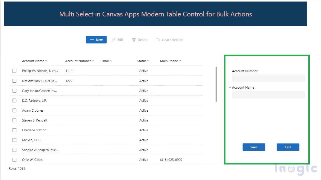 Bulk Actions within Power Apps