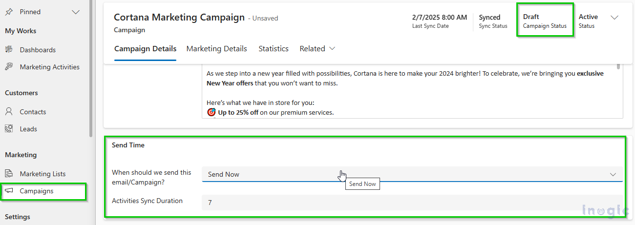 Manage Mailchimp Campaigns within CRM