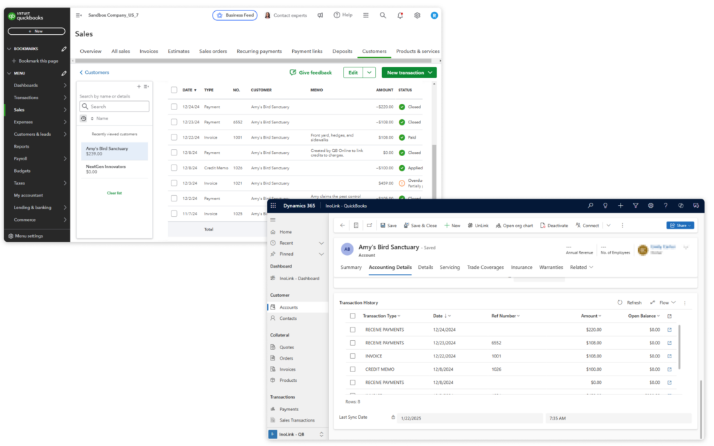 Sync Transactions & Get a 360-Degree View of Data